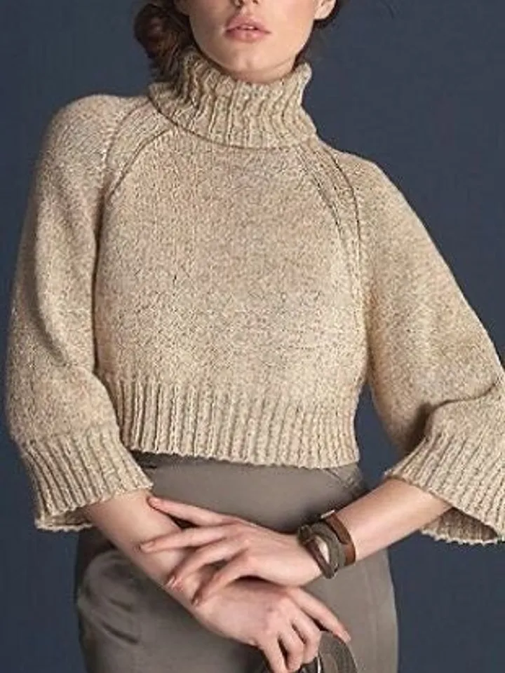 Crop sweater knitting pattern, easy sweater, beginner pattern, instant download