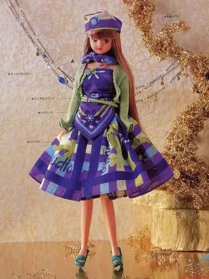 Clothes for Fashionable Dolls Japanese Magazine Sewing Pattern Wardrobe Clothes for Dolls Digital Download PDF
