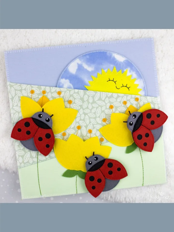 Day and Night - Felt Busy Book Page - Sewing Pattern