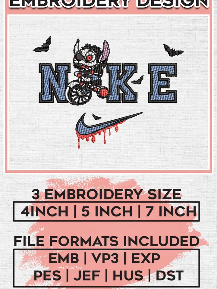 Ni.kee Stitch x Jigsaw Halloween Embroidery designs, Stitch Machine embroidery designs, Halloween embroidery files, Machine Embroidery Digitized Pes Files, Digital Download