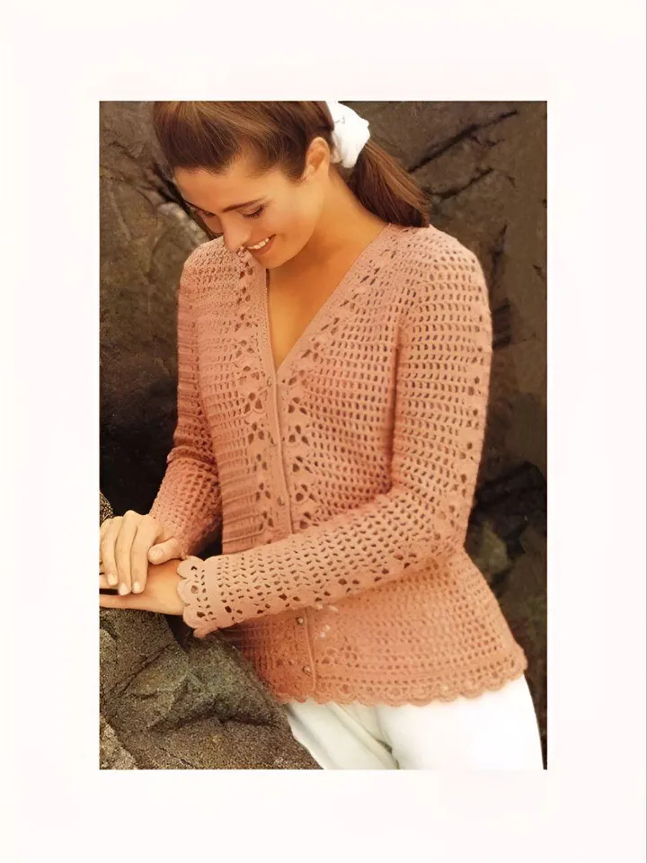 Crochet Cardigan pattern, ladies cardigan crochet, lace cardigan crochet pattern instant download