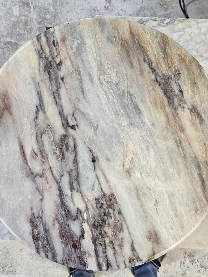 Salome marble top Only the top table is 23.5" real marble handmade and free shipping