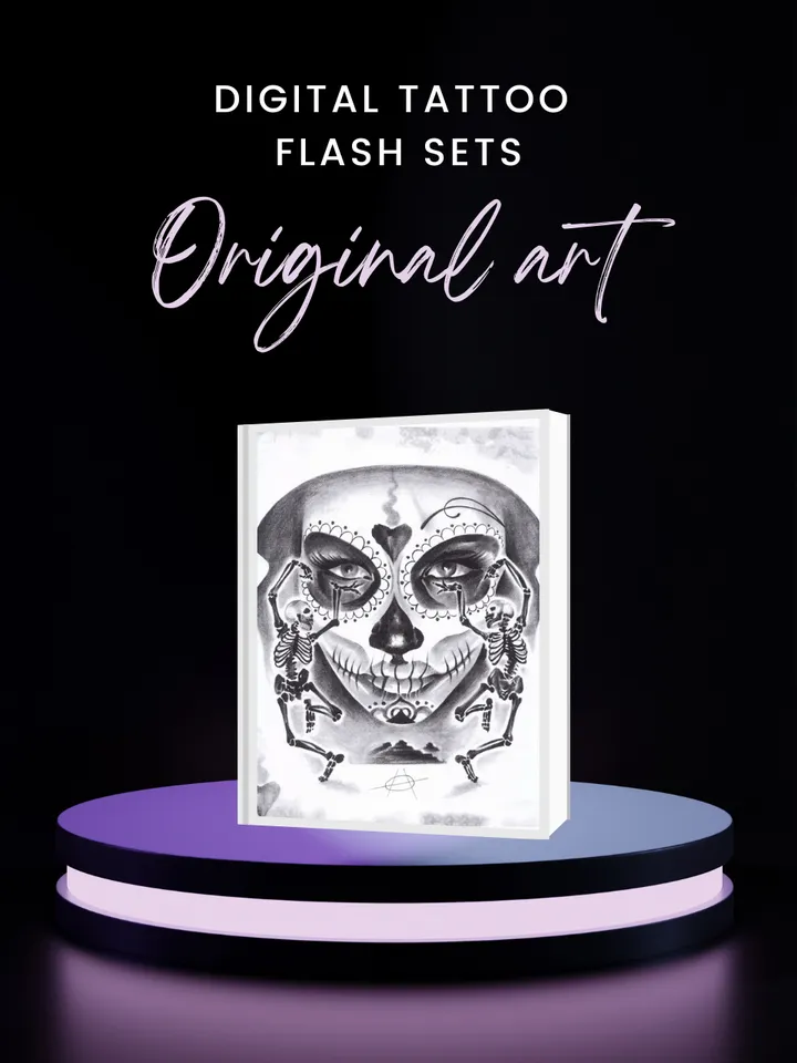 Bullet BG tattoo flash sets