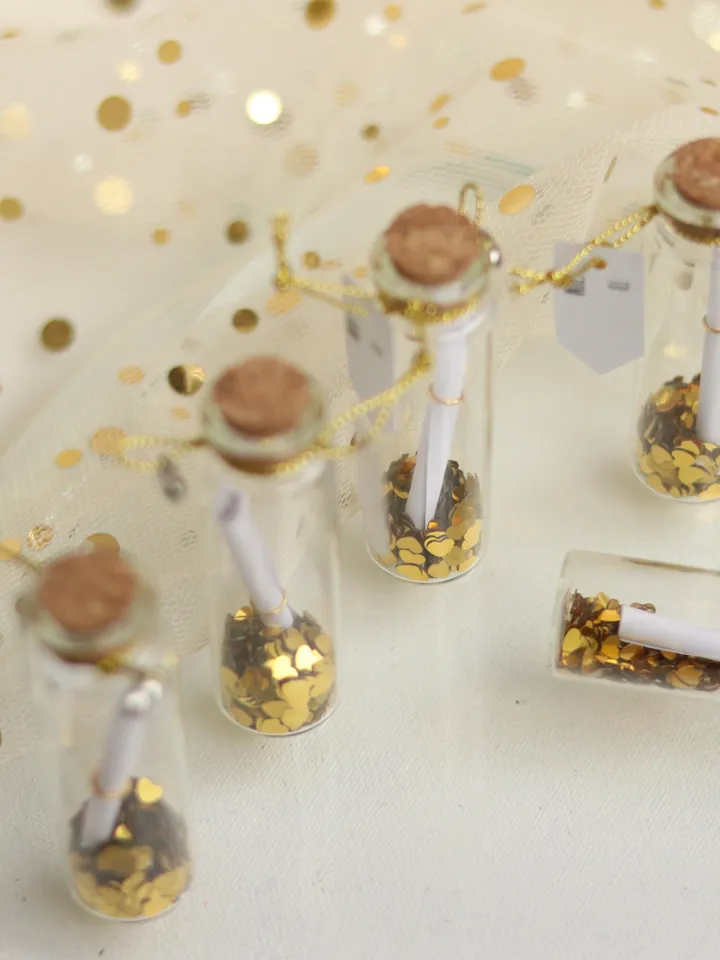 Message in a bottle , Potion vials, Wish Jars, small Cork bottles, miniature glass jars, little gift