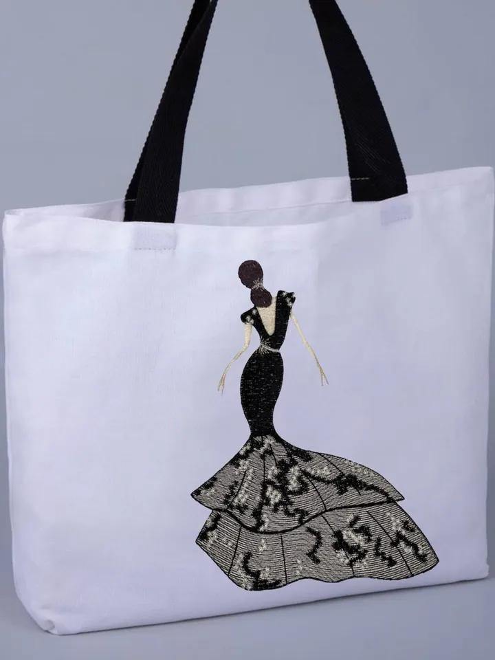 Digital Machine Embroidery Design fashion lady embroidery pattern digital embroidery patterns embroidery motif home and clothing decor