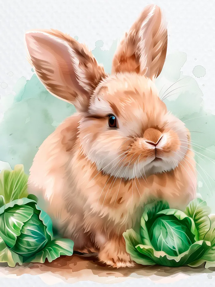 15 PNG Fluffy Bunny Bundle, Rabbit Clipart, Printable Watercolor clipart for sublimation, Digital download, Paper craft, junk journals
