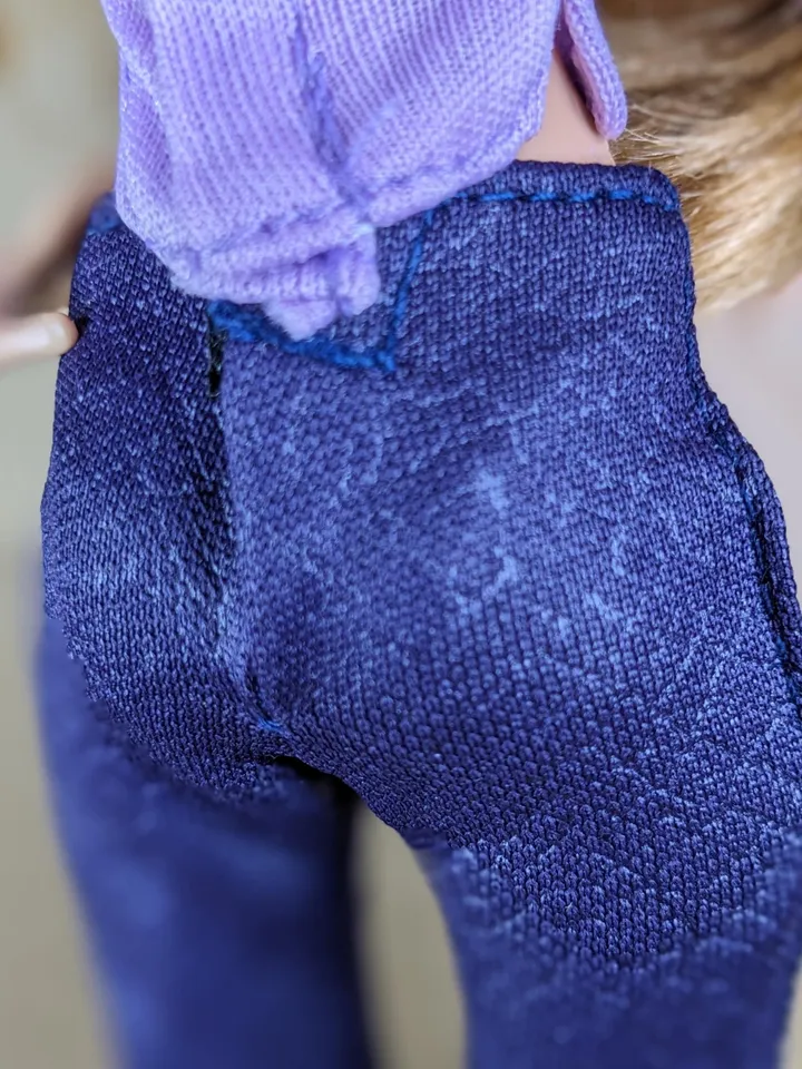 Purple pants for 10.5-inch female dolls (MH, EAH)
