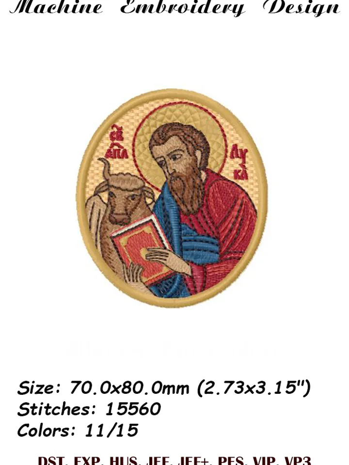Holy Evangelists embroidery designs