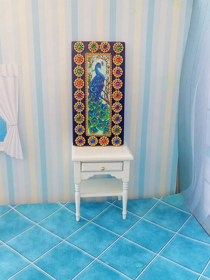 Panel for a dollhouse. Dollhouse.Handmade.