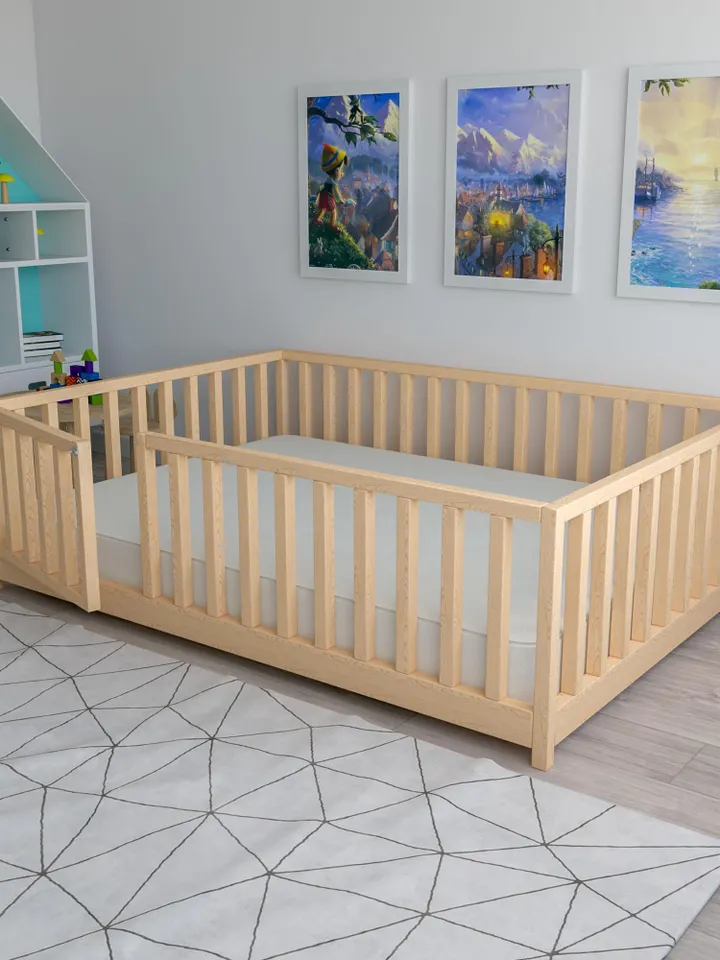 DIY Floor Bed Plan, US Full Size, PDF Guide