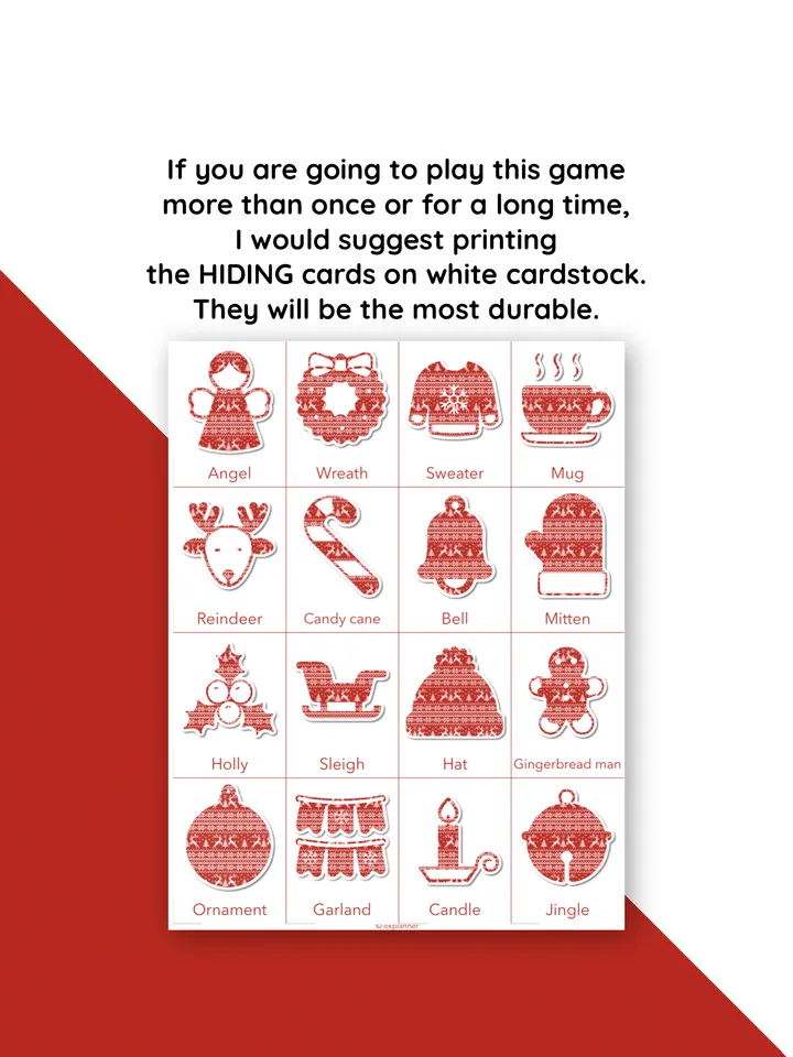 Christmas. Scavenger hunt game. Family Quiz game. Christmas activity. Xmas party. Christmas treasure hunt