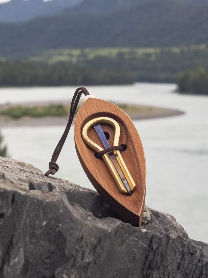Altai Vargan is a musical instrument with a case made of cedar "Leaf" for meditation and trance. Healing music. Original