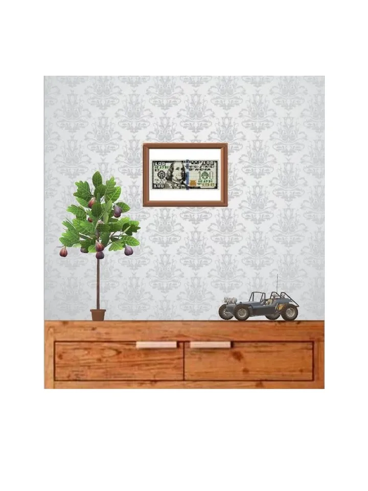 100 $ bill Loom Small Tapestry Pattern, Beaded Mini Banner Pattern, seed bead pattern, PDF instant download
