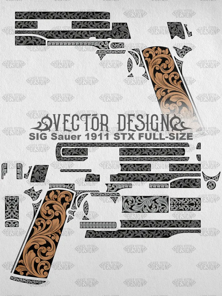VECTOR DESIGN SIG Sauer 1911 STX FULL-SIZE Scrollwork