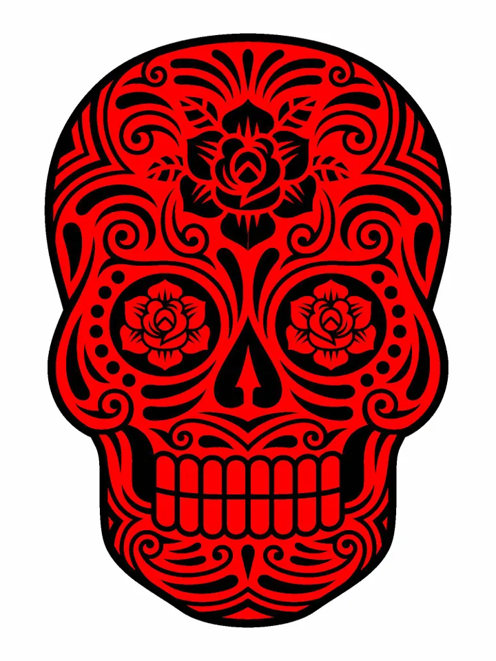 Sugar Skull Svg , Sugar Skull Silhouette, Skull Bundle Svg, Sugar Skull Cut Files, Day of the Dead Svg