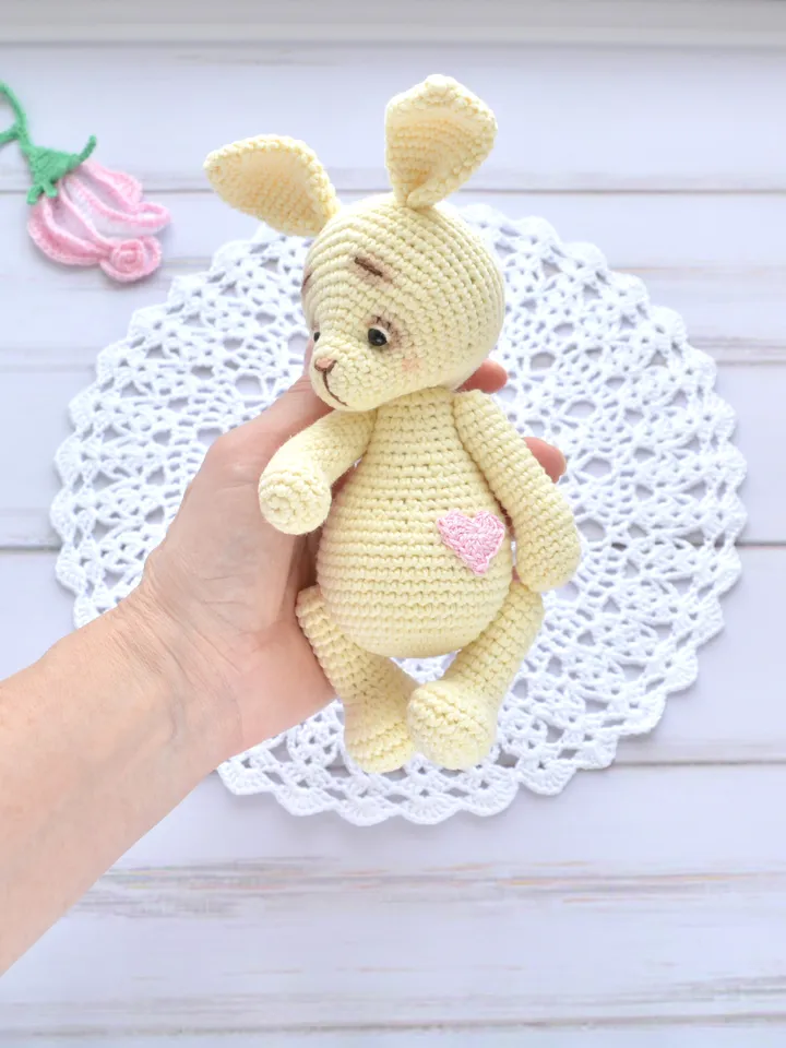 Crochet bunny toy pattern, Amigurumi pattern bunny