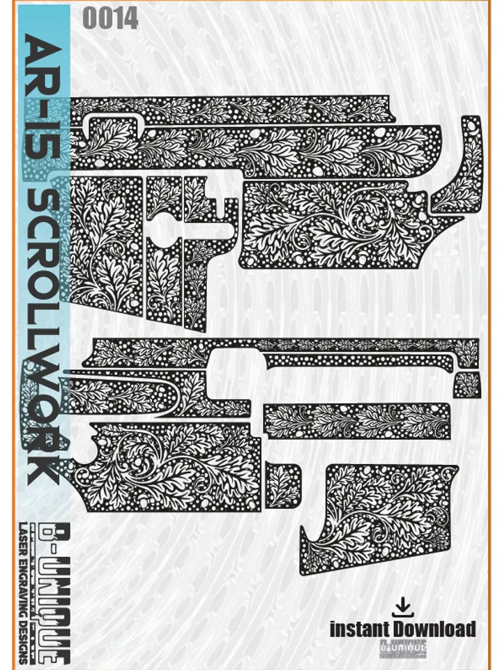 AR-15 Scrollwork