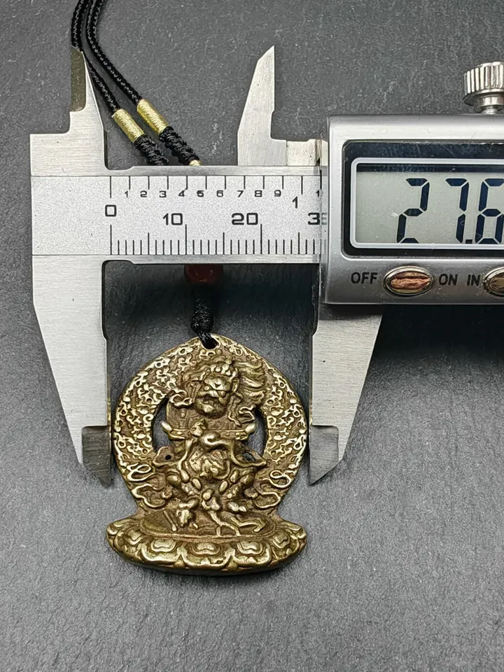 Gandhanra Antique Tibetan Buddhism Amulet Pendant,Panjaranata Mahakala,80 Years Old