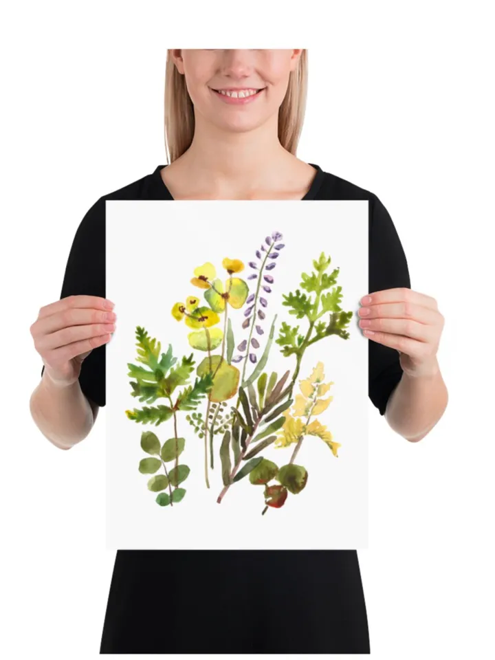 Watercolor Botanical Print Set Of 3 Floral Printable Art Gallery Wall Art Wild Flowers Art Floral Farmhouse Art Wild Flowers Minimalist Art