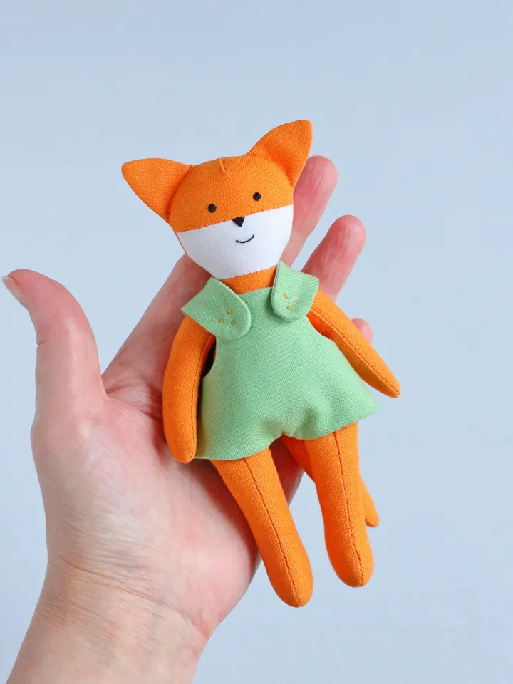 PDF Mini Fox Stuffed Animal Sewing Pattern