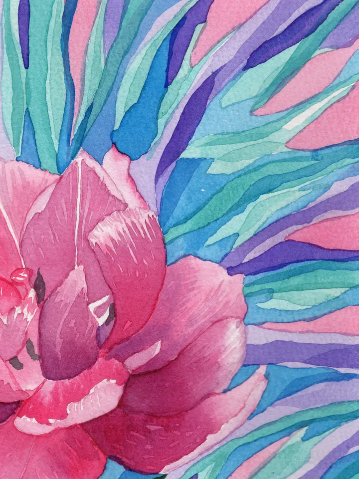 The tulip has bloomed