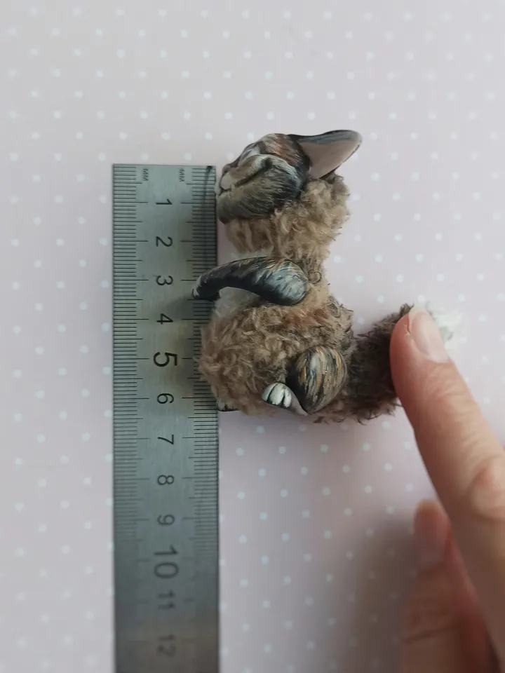 Sly cat art doll