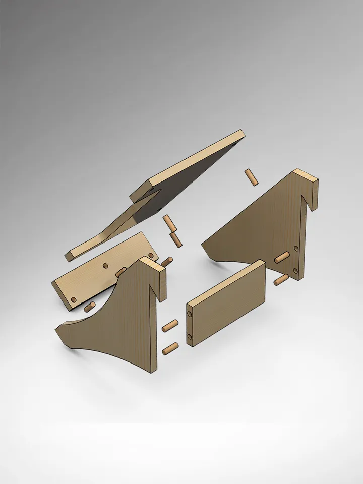 Circular Saw holder Plans (PDF, SVG, DXF) for Workshop – DIY French Cleat Storage System.