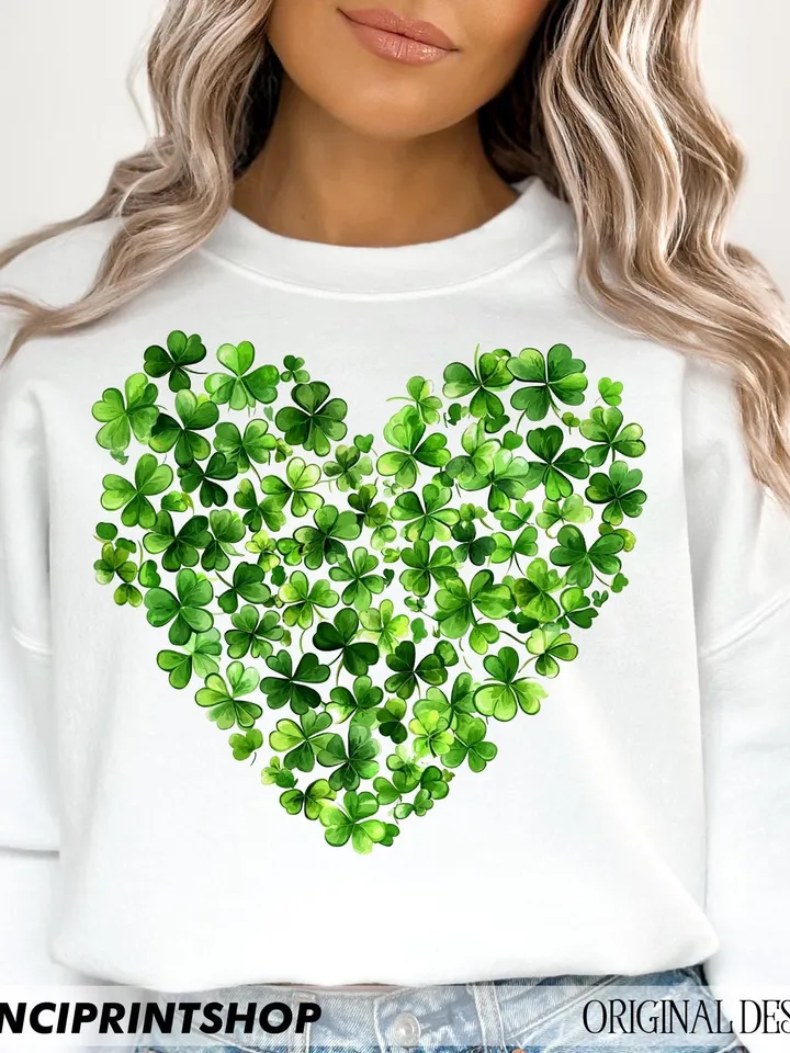 3 files, St. Patrick's Day Heart Clover png, St. Patrick's Day png, Lucky Shamrock png, Shamrock Heart png, St. Patrick's Shirt, Lucky png