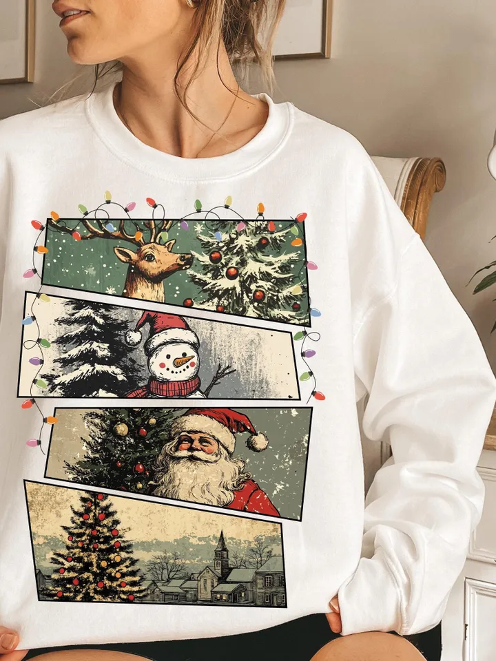 Retro Christmas PNG, Christmas Shirt PNG, Vintage Christmas PNG, Santa Claus png, Christmas Sublimation, Merry Christmas png, T-shirt design