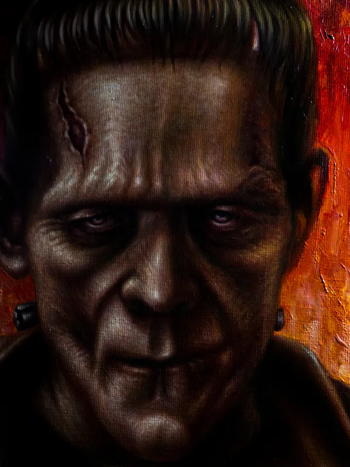 Oil painting Frankenstein