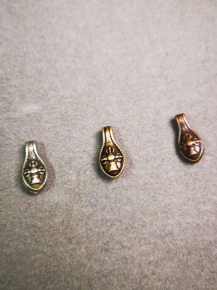 Gandhanra Handmade Buddhist Mala Counter Clip,Bum Counter Clip for Prayer Beads,Cross Vajra Bell Shape,Mala Accessories