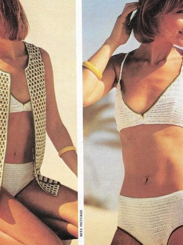 Crochet Pattern Bikini , Jacket Ladies Crochet Dress Pattern pdf instant download