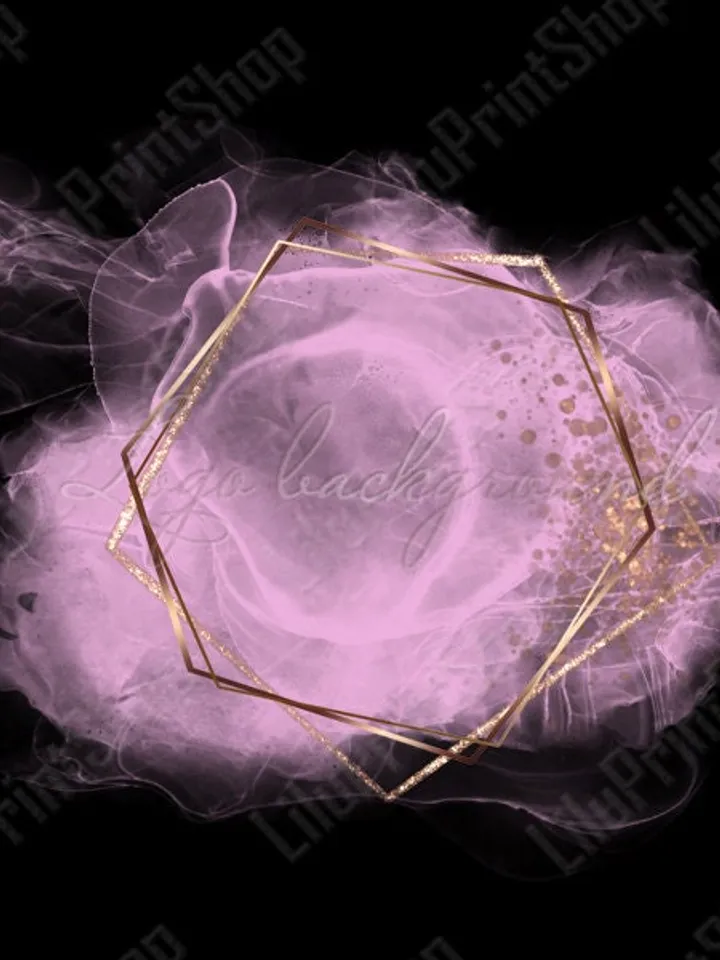 Pink Logo Background Png Alcohol ink Pink logo design Pink & gold confetti logo overlay digital Instant download