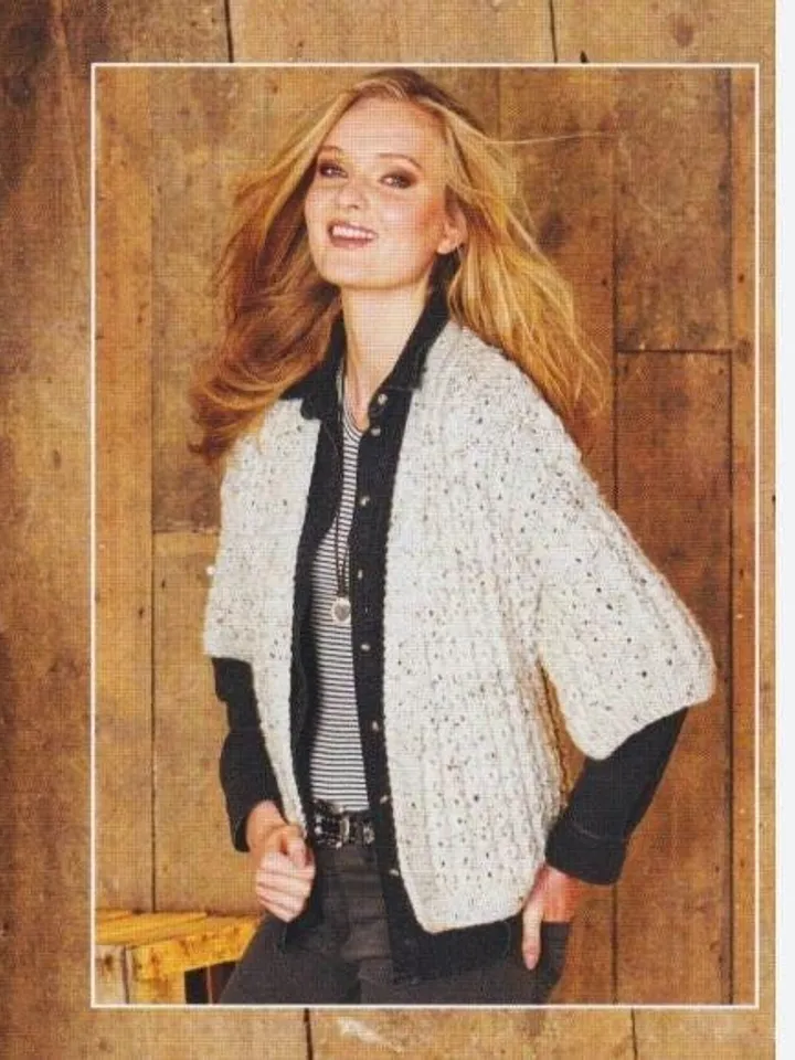 Cardigan knitting pattern, chunky waistcoat pattern pdf, women cardigan waistcoat vest knitting pattern instant download
