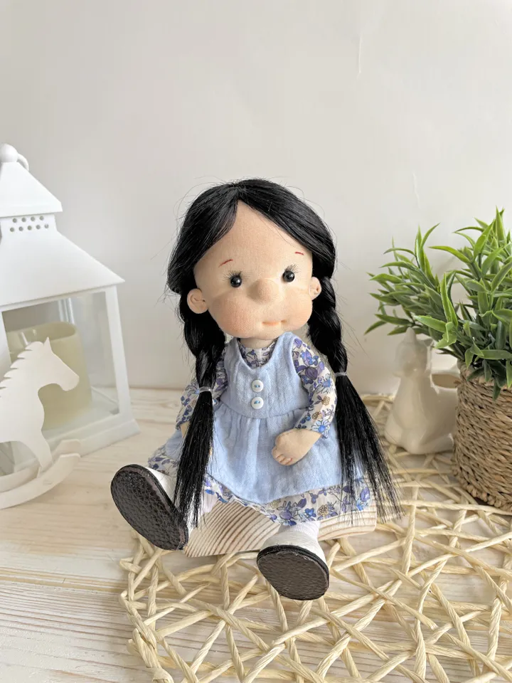 Handmade Textile Doll Art Doll Waldorf Doll Inspiration Birthday Gift for Girl