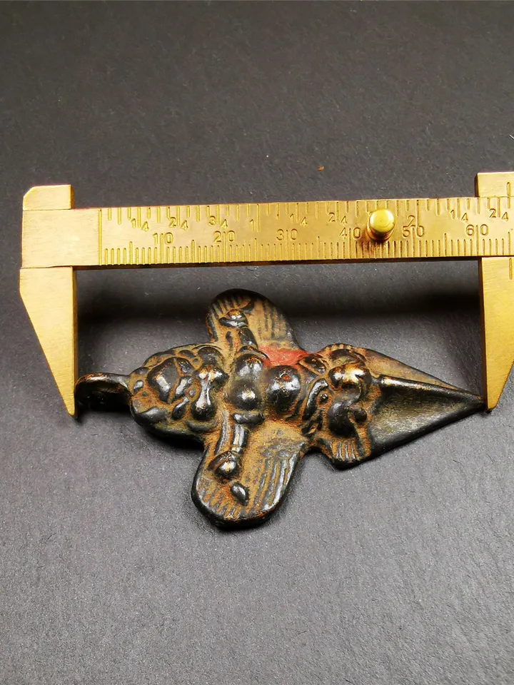 Gandhanra Antique Tibetan Buddhist Amulet Pendant - Garuda - The Golden-Winged Bird, Crafted from Thokcha,Size 2.56" * 1.73"