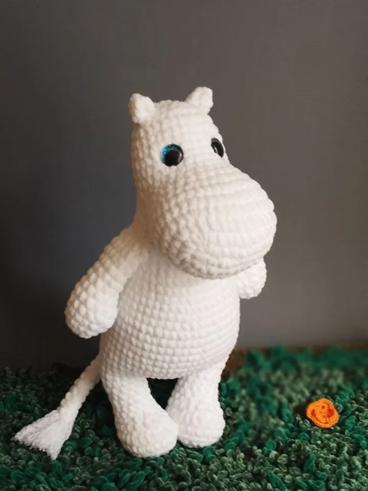 Moomin Troll Amigurumi Crochet Pattern - Large 30-40cm Soft Toy for Cuddles
