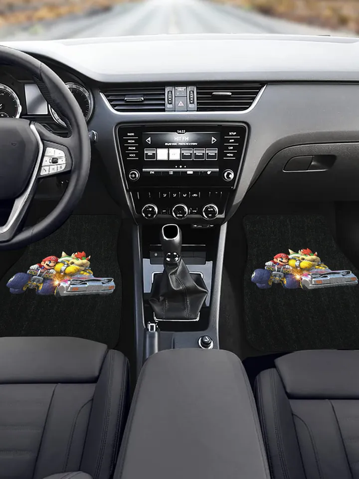 Mario Kart Front Car Floor Mats Set of 2
