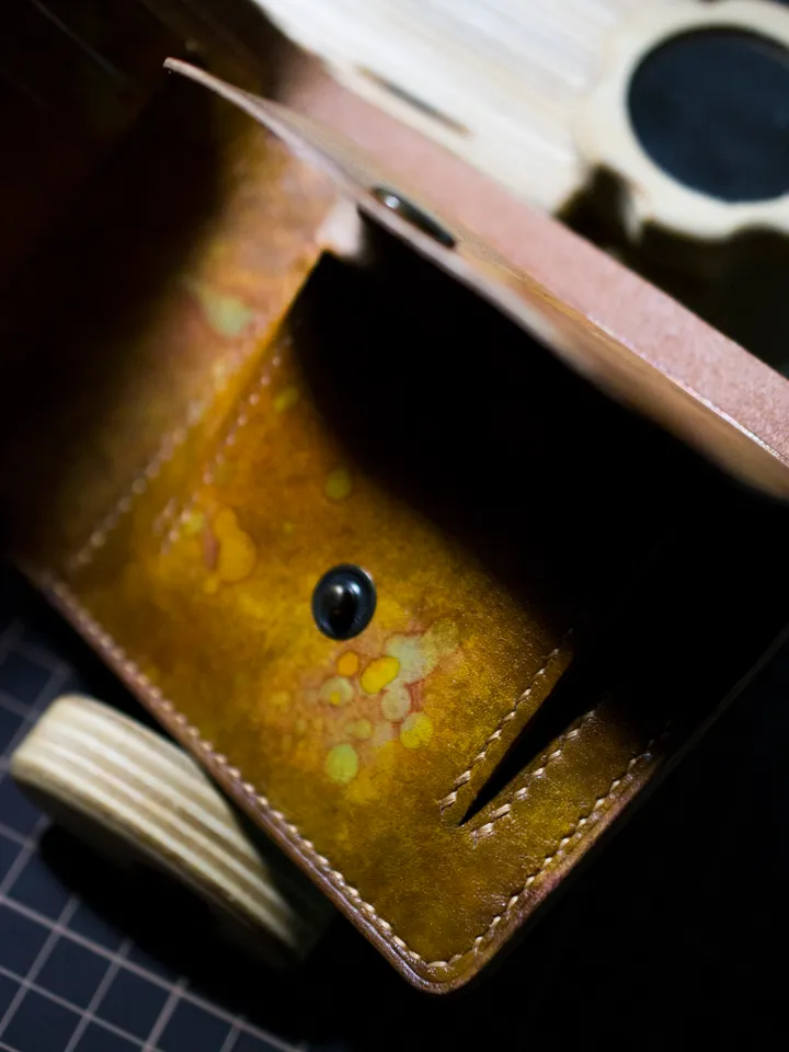 Wallet Genuine brown leather Zombie original handmade