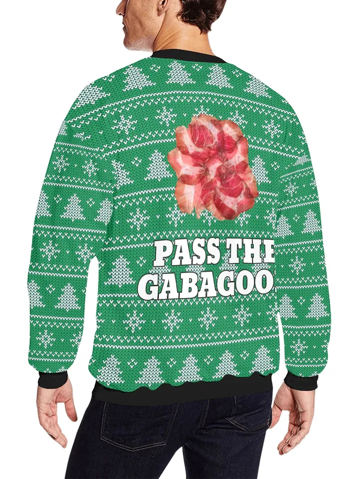 Pass The Gabagool Christmas Ugly Sweater