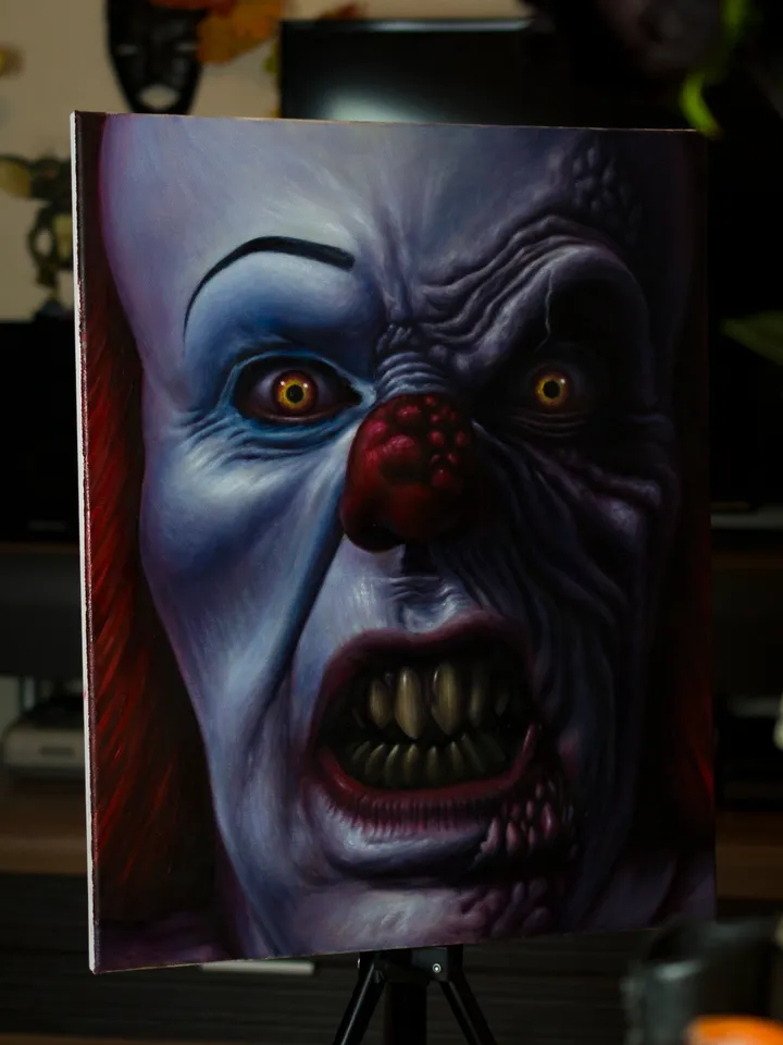 Oil painting Pennywise It