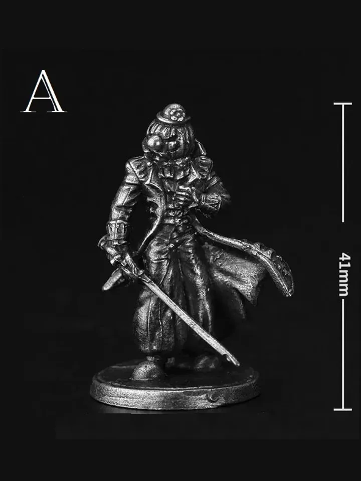 Pumpkin Death Reaper - Grim Warriors, copper miniatures, tabletop wargaming fantasy miniature figures.