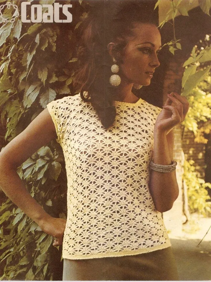 Top crochet, lace top crochet pattern, women ladies top crochet, shirt crochet pattern pdf