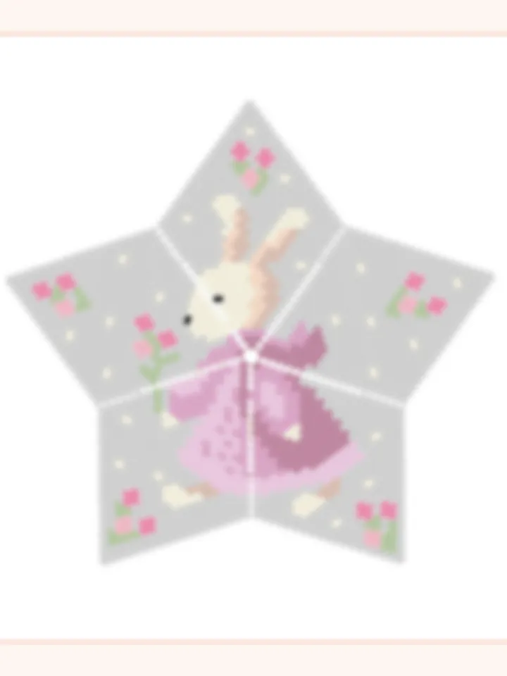 Peyote Star, Easter Bunny Beading Tutorial, Beaded Star Ornament, Seed Bead Pattern