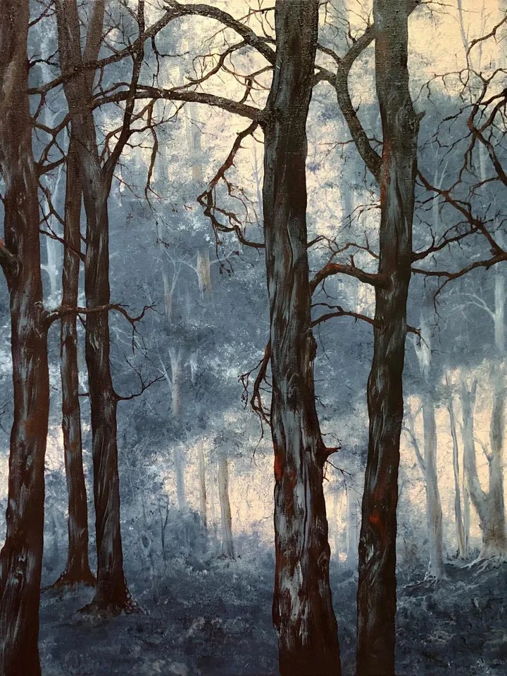 Forest Oil Painting Trees Original Oil Wall Art