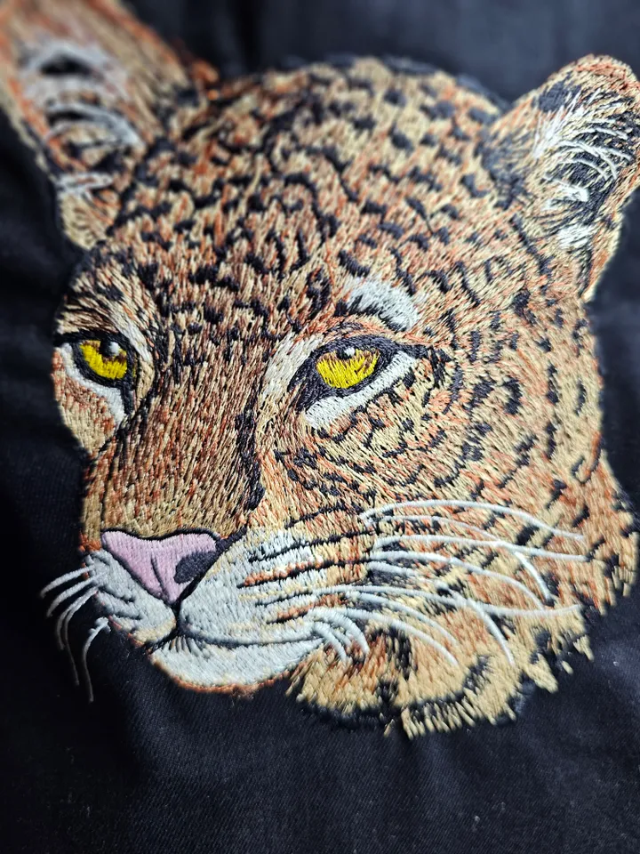 Leopard Embroidered Shopper Bag