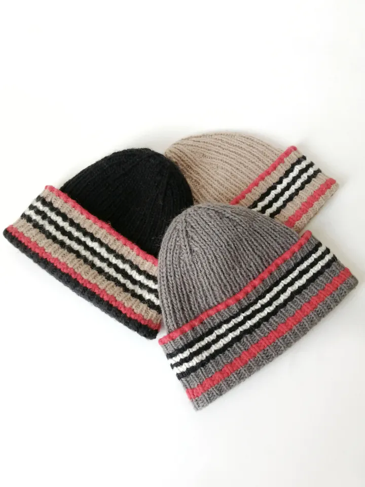 Handmade Alpaca and Merino Wool Men's Ribbed Beanie. Hand-knitted Warm Winter Cap. Cozy warmth with a touch of luxury. FREE SHIPPING!