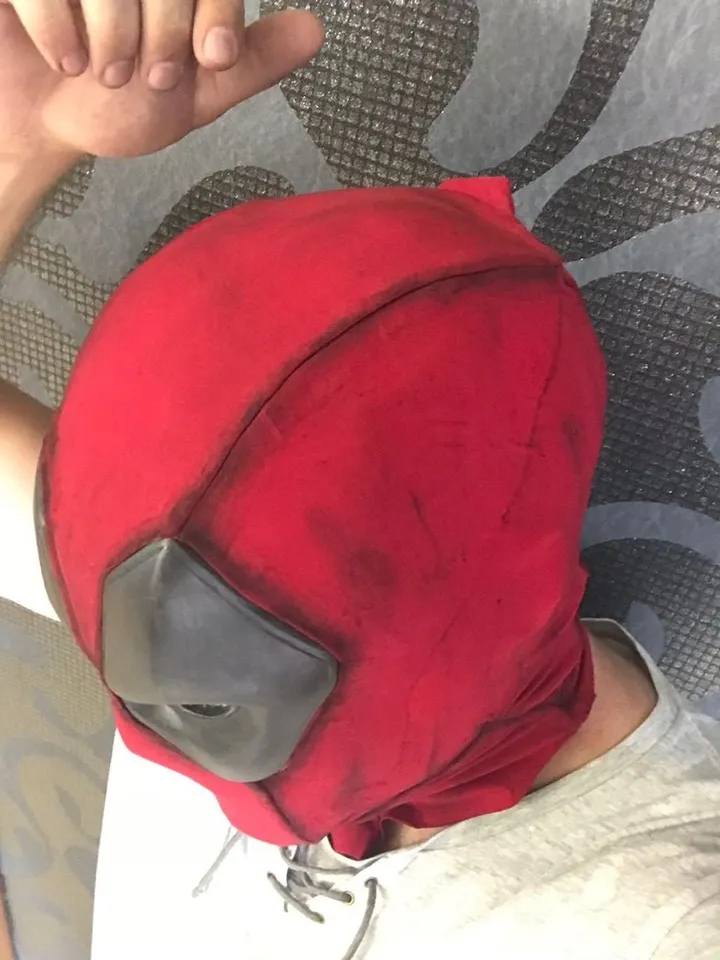 Deadpool mask cosplay marvel (movie version)