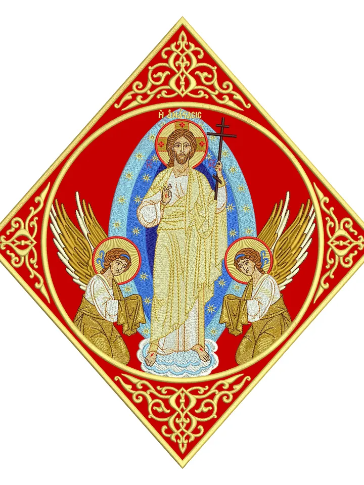 Resurrection of Jesus Christ Epigonation embroidery design