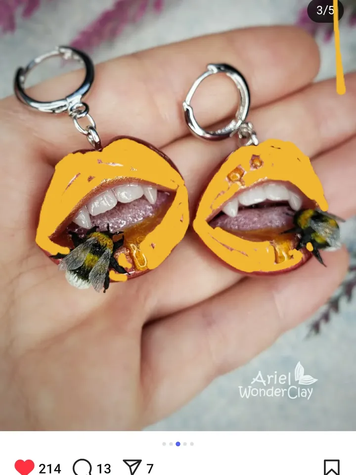 earrings 5 pairs. 50% deposit